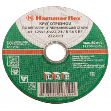 Круг отрезной по металлу Hammer Flex 125х1,0х22 мм